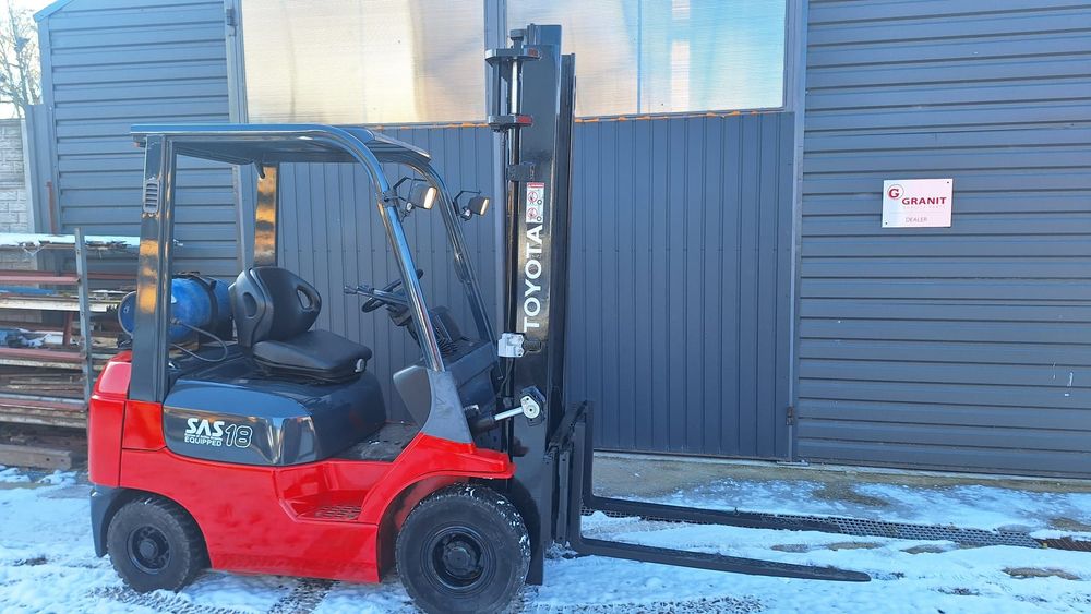 Toyota 42-7FGF18, widlak,sztaplarka,LINDE  Wózek widłowy Toyota FGF18 , 99rok,LPG,duplex, udźwig 1750kg