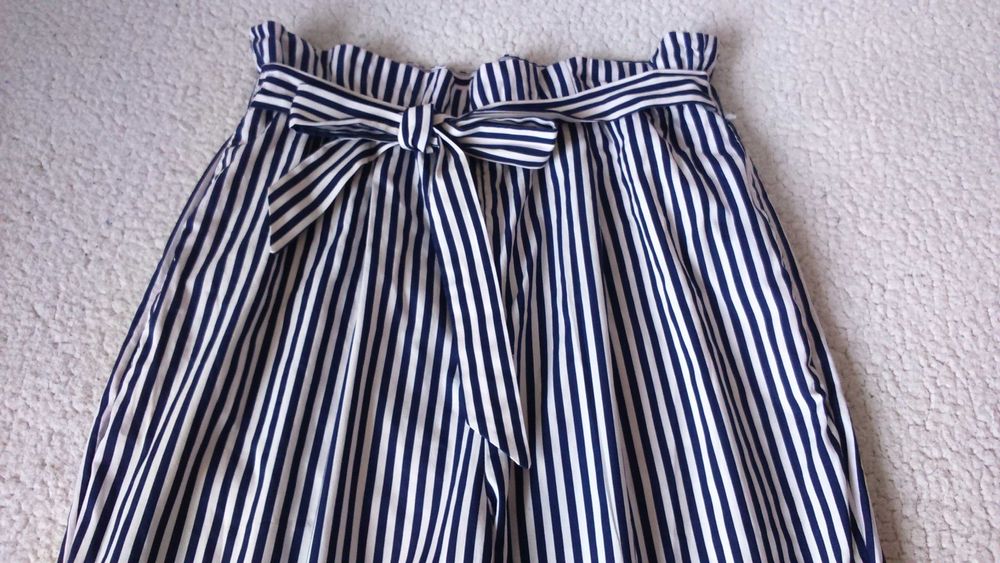 Штани  / брюки  висока посадка  котон від ZARA  р. М