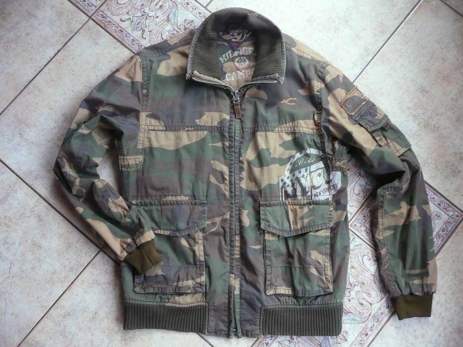 piękna kurtka pilotka moro TOMMY HILFIGER bomber camo rozm L