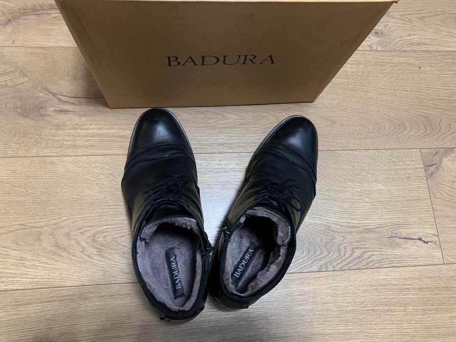 Зимові шкіряні черевики BADURA розмір 43