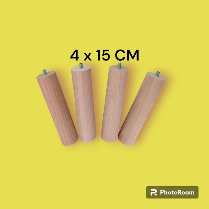 Nogi bukowe walec długości 10-60cm