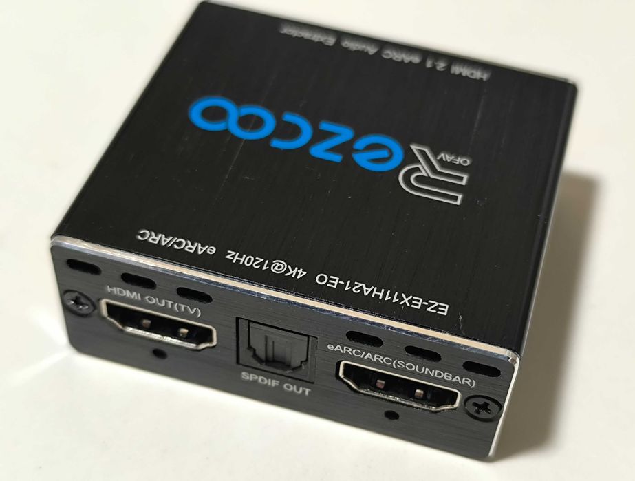 Конвертер аудіо відео екстрактор EZCOO HDMI 2.1 свіч 1x2 8K/4K