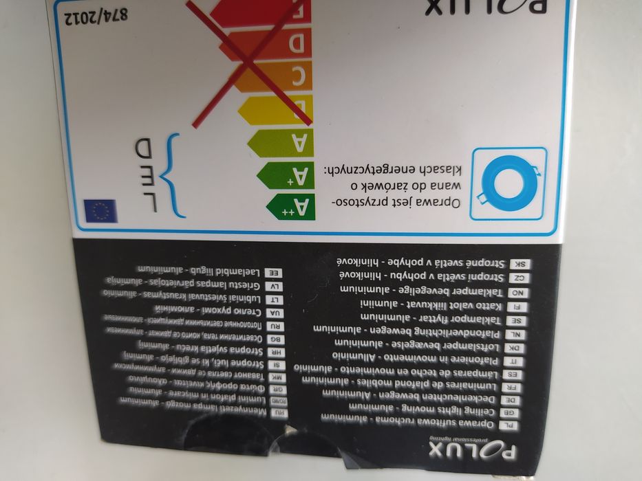 Polux oświetlenie punktowe czarne