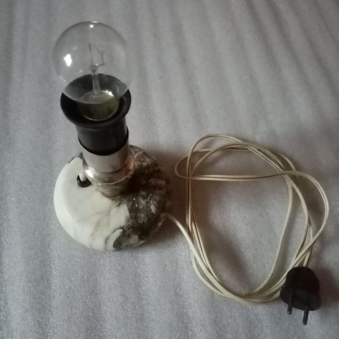 Настольная лампа мрамор ретро СССР