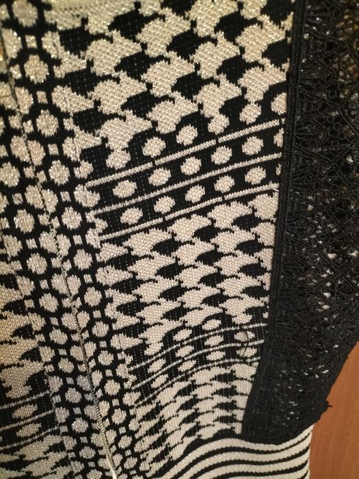 Vestido S justo malha c brilho