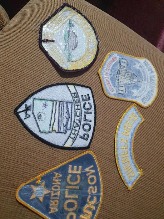 Lote 5 Patches Bordados Policiais americanos colecionáveis