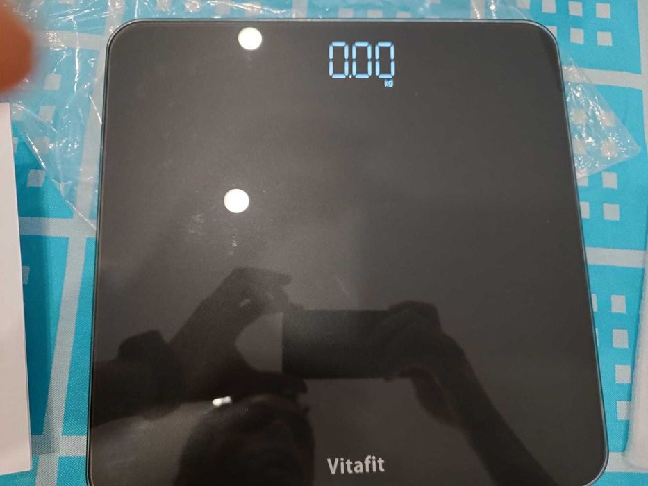 Balança Digital de Casa de Banho Vitafit Vidro Temperado Premium (Nova)