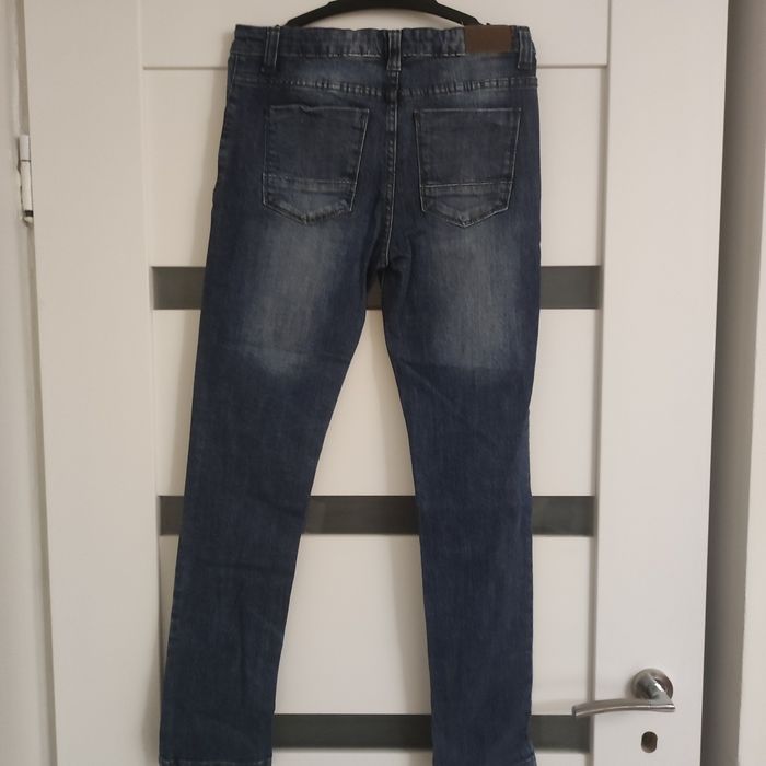 River island super proste jeansy dla dziewczynki 152 granatowe