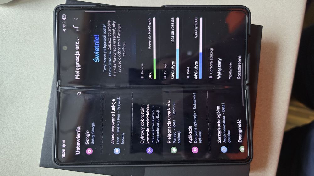 Samsung galaxy fold 3 12/256 snapdragon 888Opis!