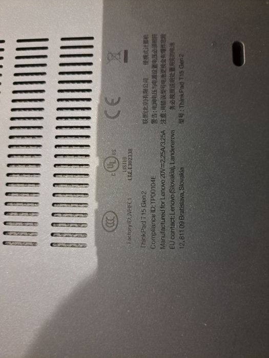 Lenovo ThinkPad T15 i7  Gen 2 ноутбук