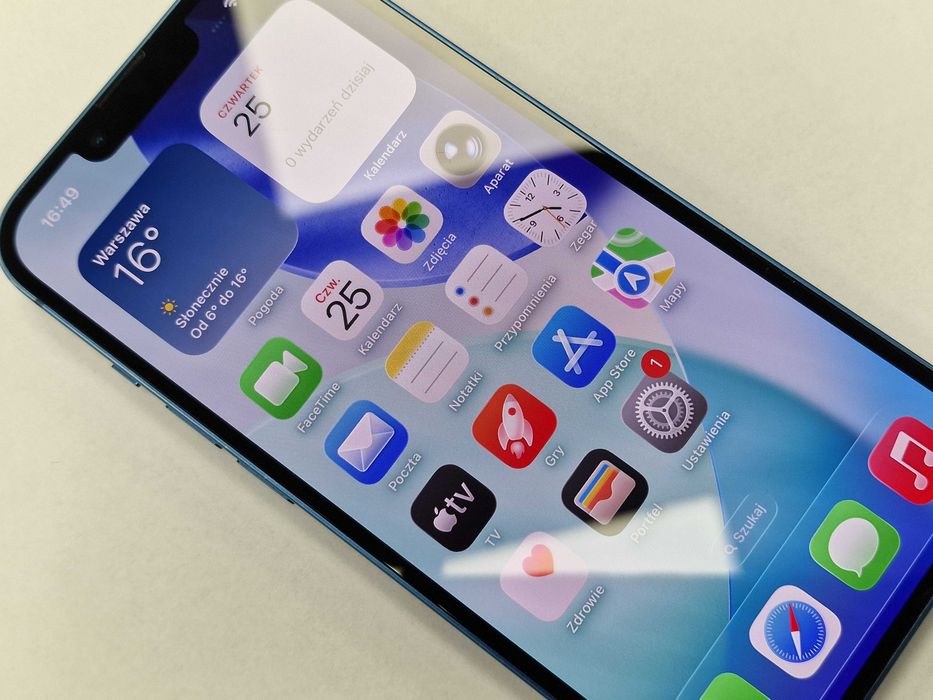 Iphone 13 256GB/ Blue/ Niebieski/ BAT 89%/ Grade A- + ładowarka/ Gwarancja