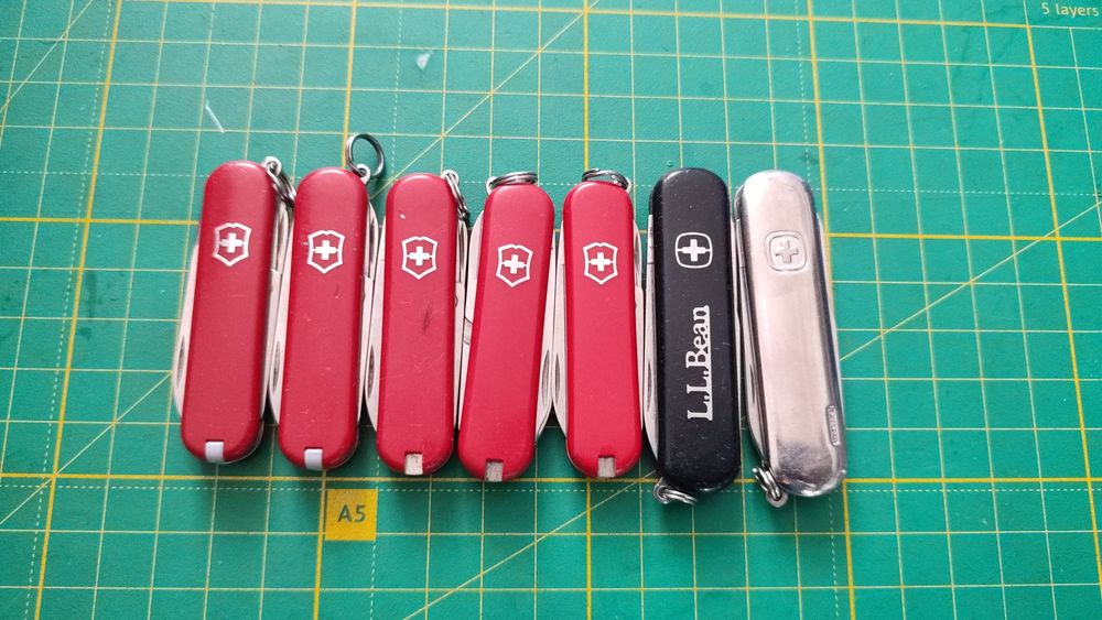 Victorinox classic 58mm wenger 65mm