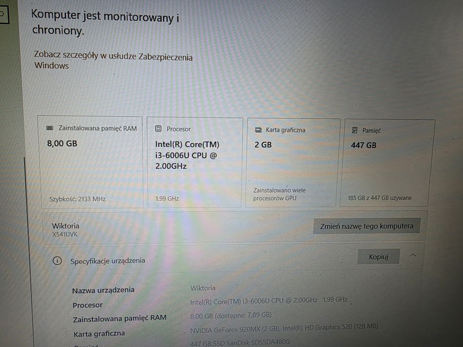 Asus R541U Notebook PC