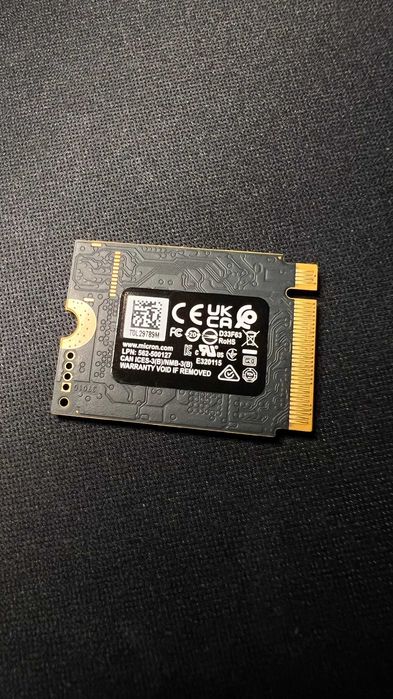 SSD Micron (Crucial) 2650 512GB NVMe M.2 2230 Gen4 TLC NAND (7000MB/s) + Oferta Adaptador 2280