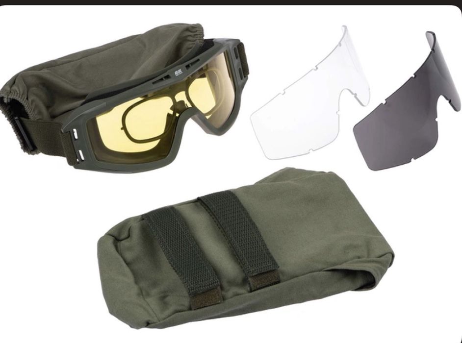 Маска тактична захисна 2E Hawk Anti-fog з сумкою і 3 лінзами
