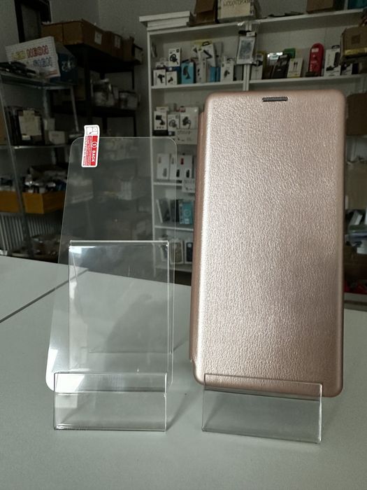 Szkło hartowane i etui zamykane do MOTOROLA G54