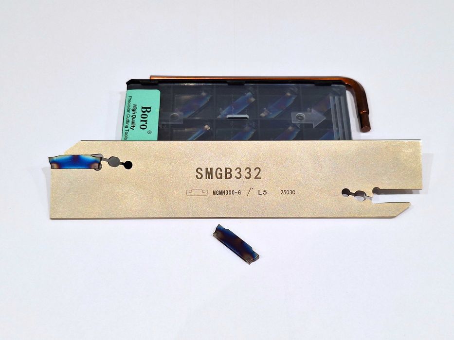 Listwa przecinak + płytki tokarskie MGMN 3mm / 4mm