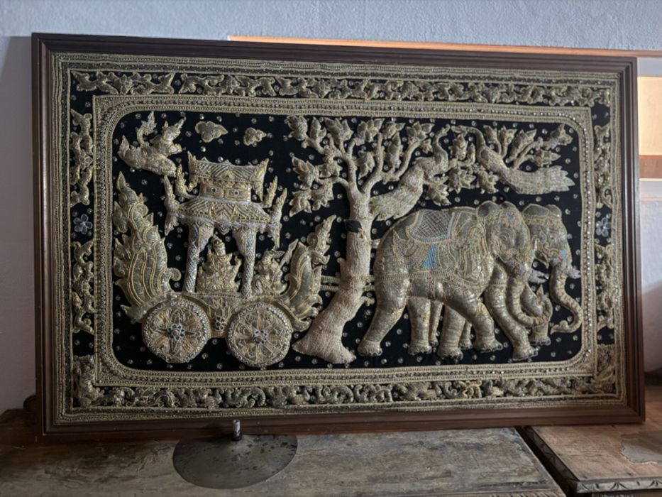 Tapestry antigo Birmânico Kalaga