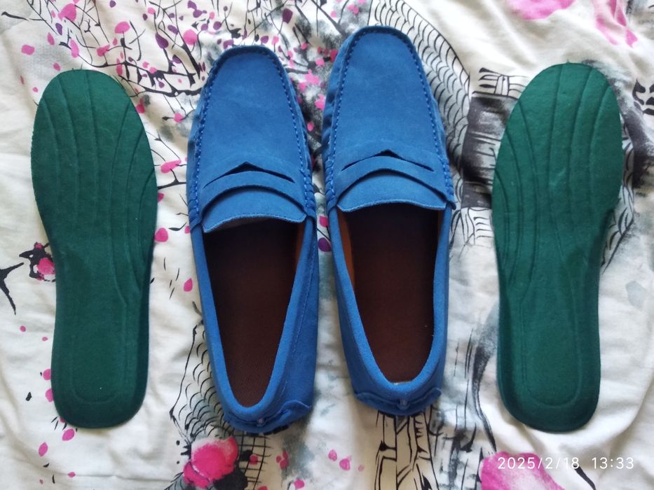 Мокасини, нові, замша натуральна, 29см