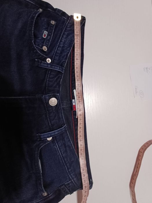 Spodnie damskie granatowy jeans Tommy Hilfiger rozm M.