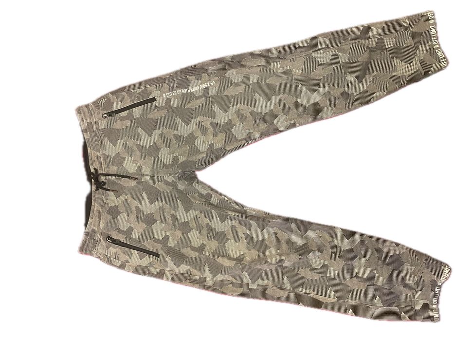 Серые спортивные джоггеры с принтом, размер L