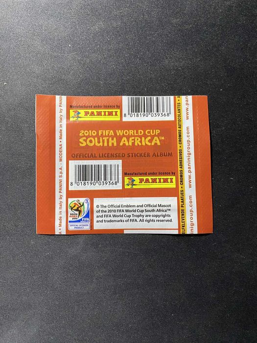 Saszetka panini world cup south africa 2010