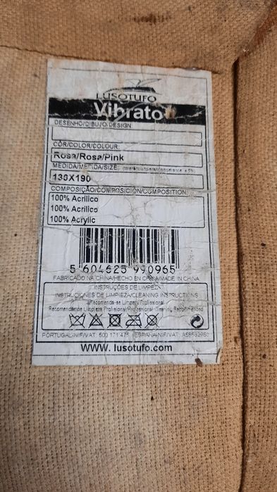 Tapete pelo alto Rosa