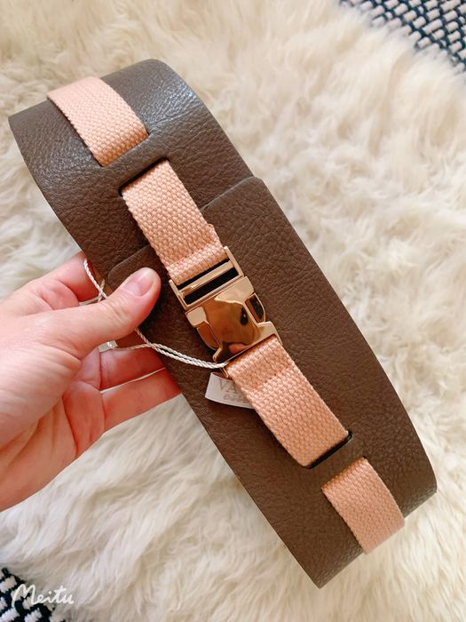 Pasek brazowo-rozowy