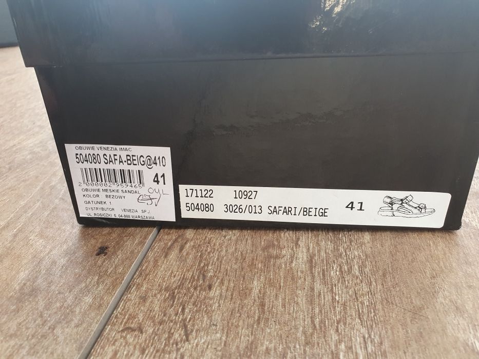 Sandały męskie Venezia roz. 41