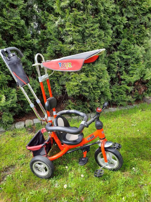 Rowerek 3 kołowy Toyz Derby pompowane koła, czerwony