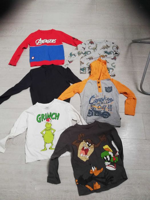 Paka ubranek 116 dla chłopca