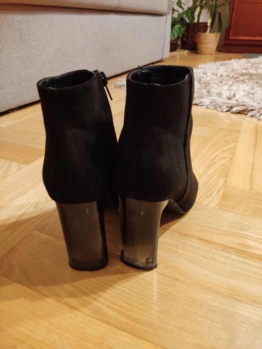 Czarne botki r. 39