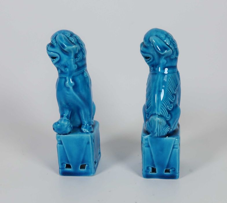 Par de Cães Foo pequenos China - 12 cm