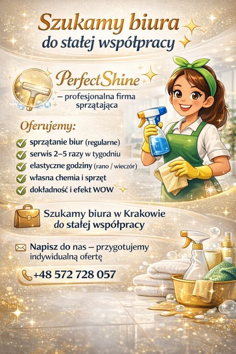 Stałe sprzątanie biur | Jakość PREMIUM