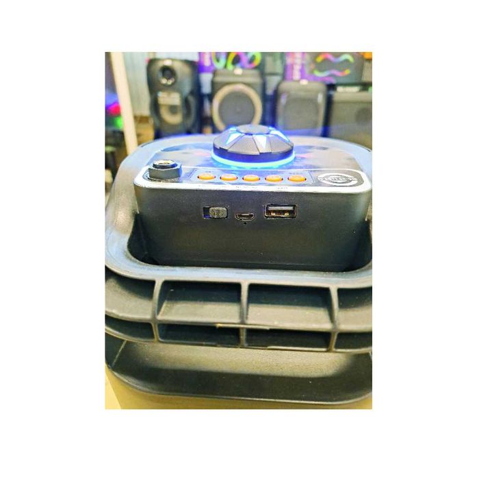 Караоке Bluetooth колонка 39 см + AUX, USB, FM, RGB, 20W !