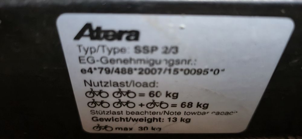 Sprzedam bagażnik rowerowy na hak Atera