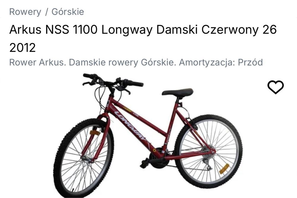 Rower górski damka