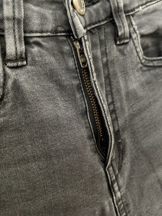 Czarne szare jeansy skinny high Sinsay 34 XS