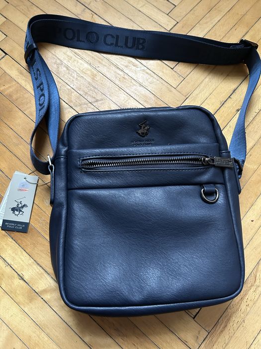 Барсетка чоловіча шкіряна нова Beverly Hills Polo Club