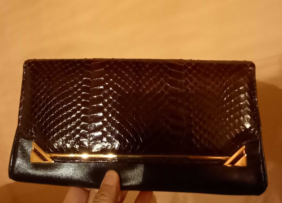 ACKERY LONDON snakeskin England luksusowa