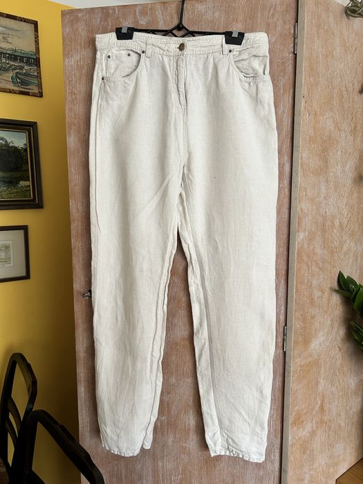 Damskie spodnie 100% len The white company