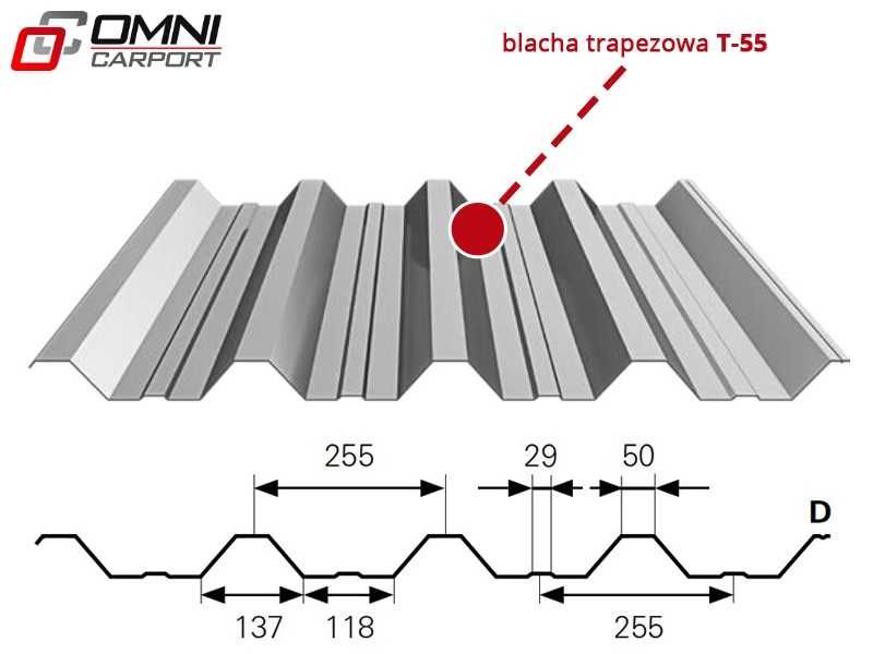 Garaż 1m2 Wiata Garażowa Carport na Wymiar Zadaszenie na 2 Samochody