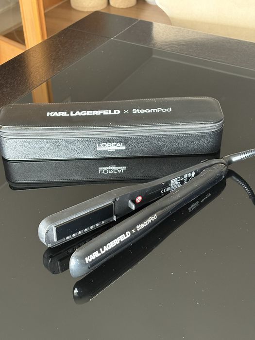 Prancha  Karl Lagerfeld × SteamPod – Edição Limitada