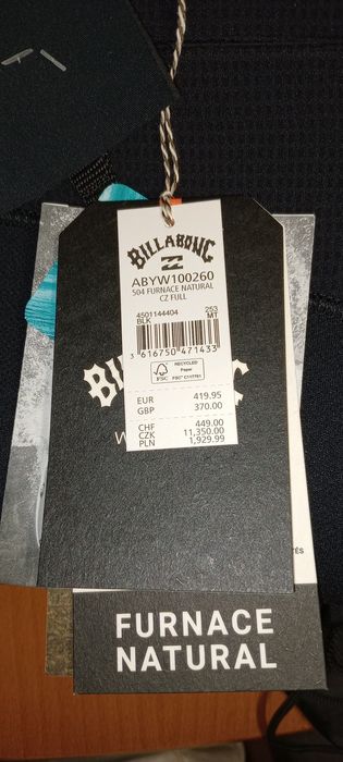 Fato surf Billabong 5/4/3 Novo a estrear