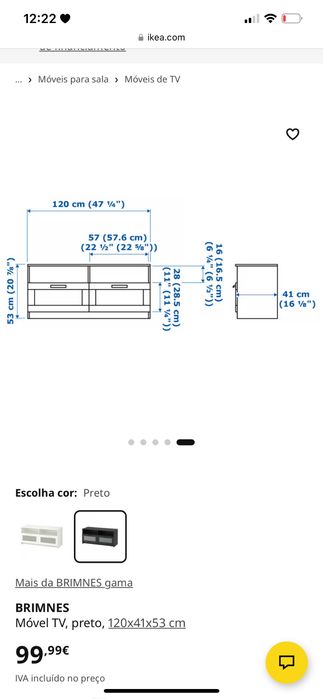 Movel preto para tv