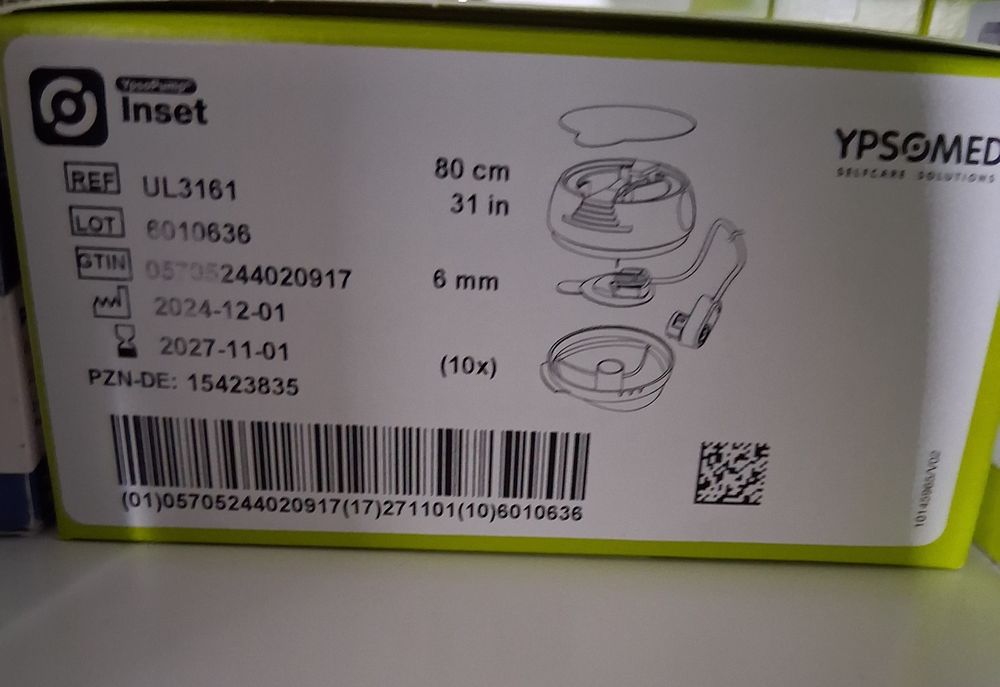 Zestaw infuzyjny inset ypso ypsopump ypsomed  10szt.