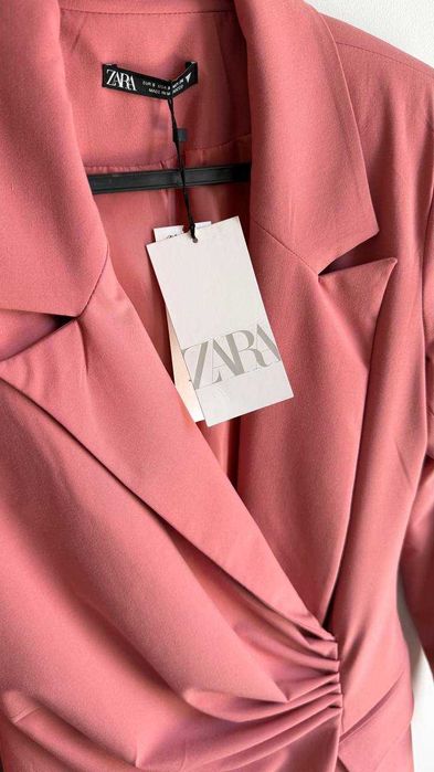 Vestido Formal Zara cor de rosa