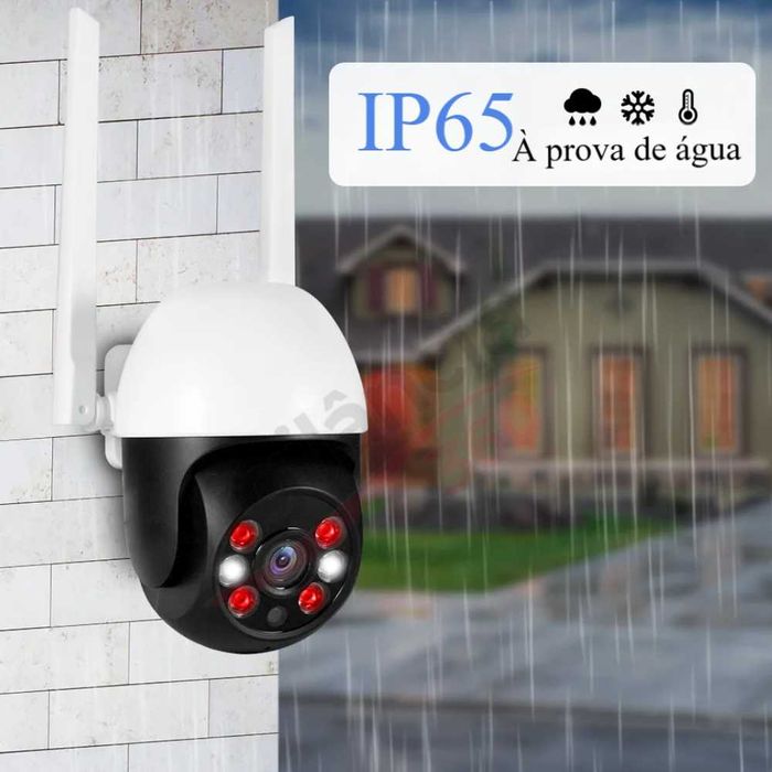 Câmara Vigilância sem fios WiFi PTZ Exterior Full HD 2MP Tuya NOVA