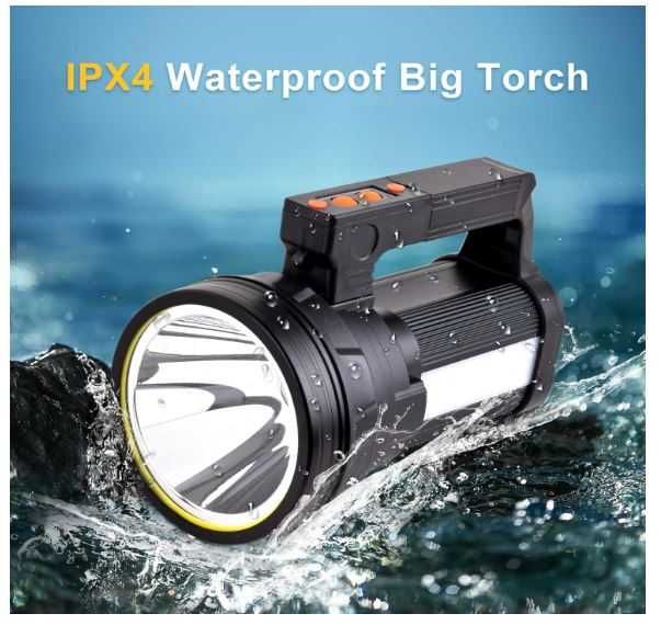 Mocna latarka Eray L9110, powerbank, 13000 lumenów