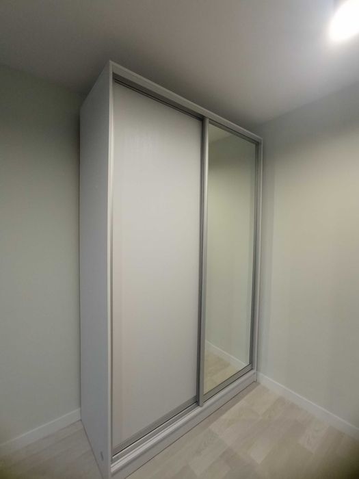 Шафа купе шириною 140 см біла, нова  в Наявності!